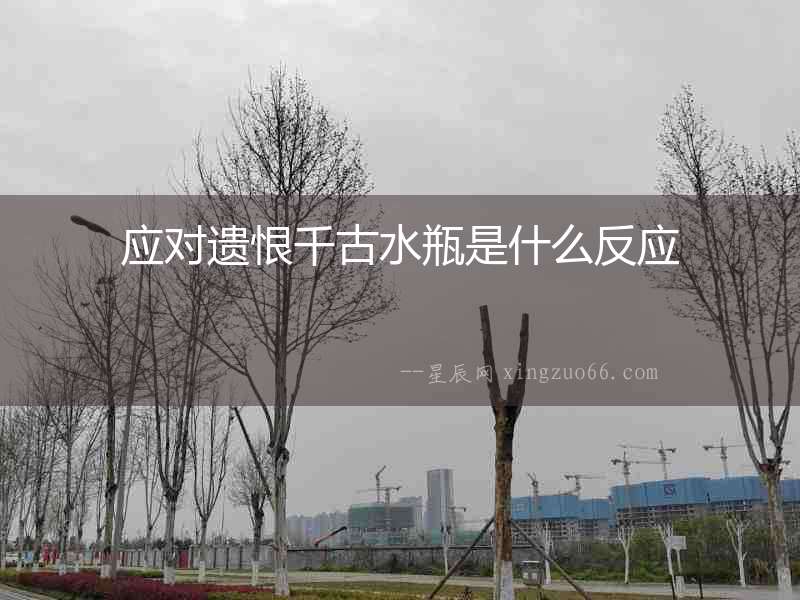 應對遺恨千古水瓶是什么反應