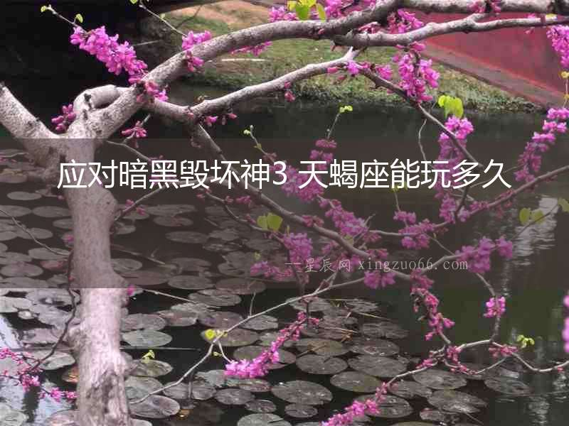 應對暗黑毀壞神3 天蝎座能玩多久