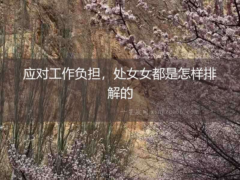 應(yīng)對工作負(fù)擔(dān)，處女女都是怎樣排解的