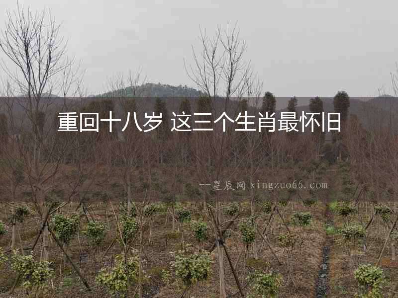 重回十八歲 這三個(gè)生肖最懷舊