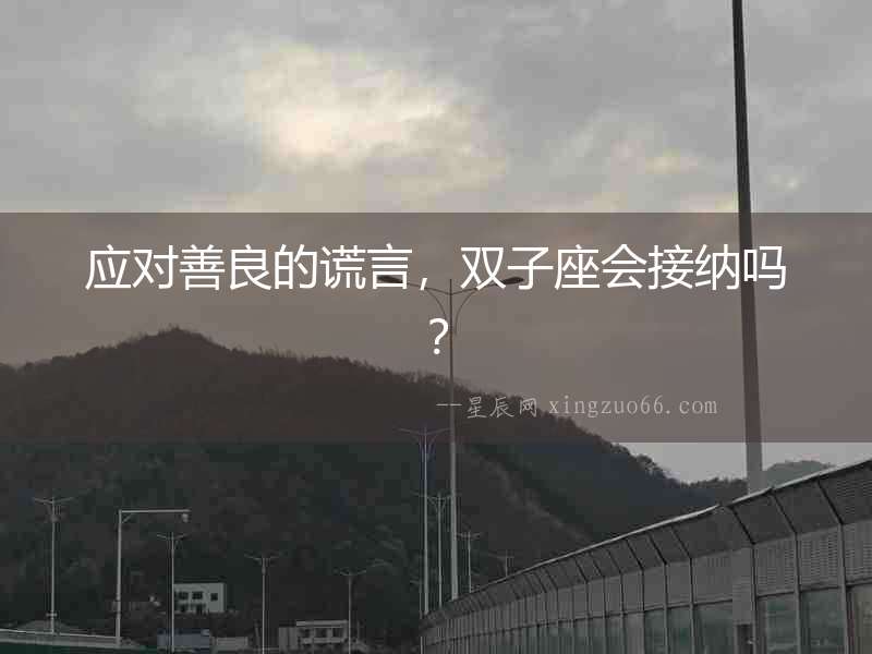 應(yīng)對(duì)善良的謊言，雙子座會(huì)接納嗎？