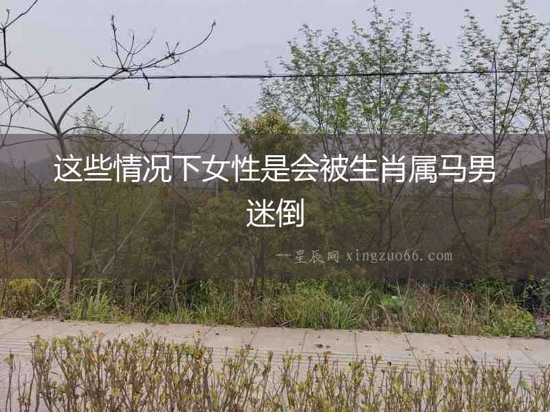 這些情況下女性是會(huì)被生肖屬馬男迷倒
