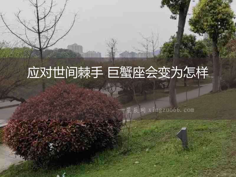 應對世間棘手 巨蟹座會變為怎樣