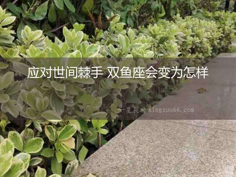 應(yīng)對(duì)世間棘手 雙魚(yú)座會(huì)變?yōu)樵鯓? alt=