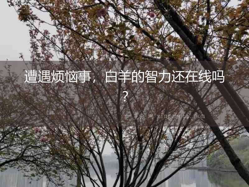 遭遇煩惱事，白羊的智力還在線嗎？
