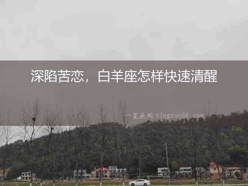 深陷苦戀，白羊座怎樣快速清醒