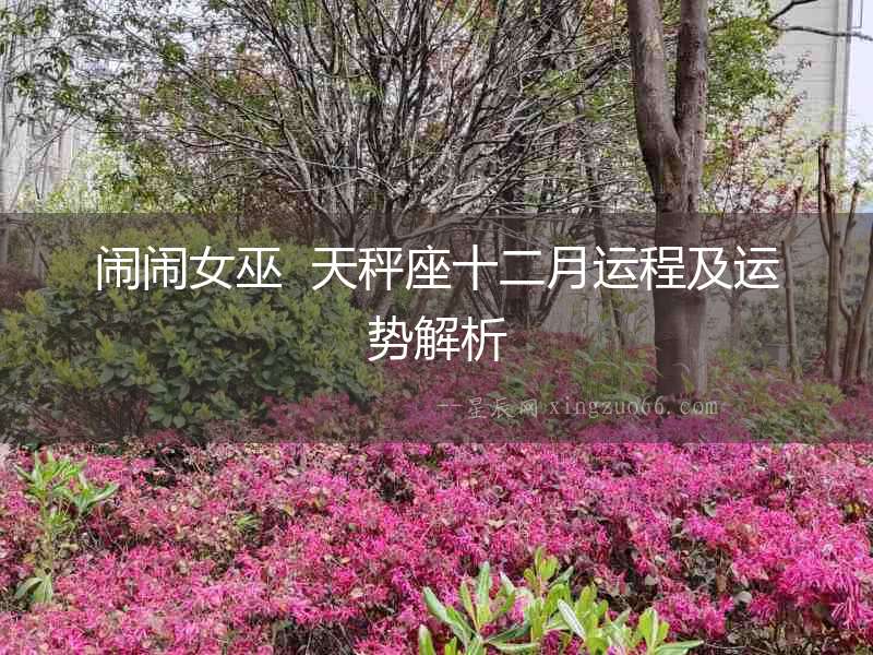 鬧鬧女巫  天秤座十二月運(yùn)程及運(yùn)勢(shì)解析