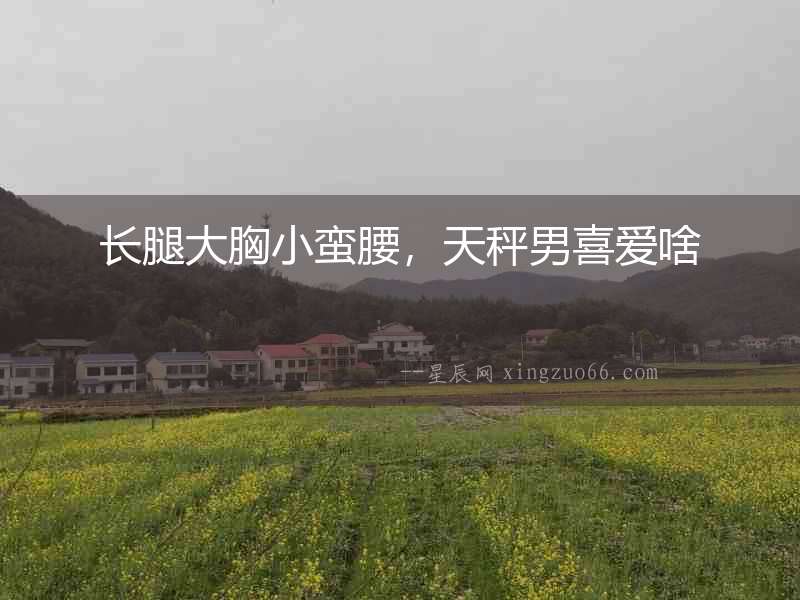 長腿大胸小蠻腰，天秤男喜愛啥