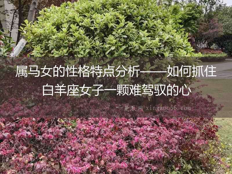 屬馬女的性格特點(diǎn)分析——如何抓住白羊座女子一顆難駕馭的心