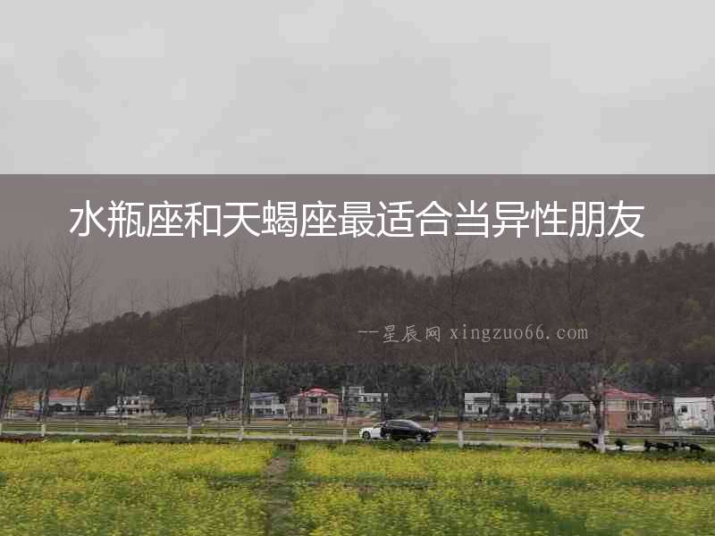 水瓶座和天蝎座最適合當(dāng)異性朋友