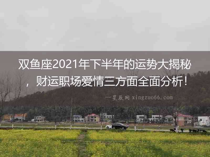 雙魚(yú)座2021年下半年的運(yùn)勢(shì)大揭秘，財(cái)運(yùn)職場(chǎng)愛(ài)情三方面全面分析！
