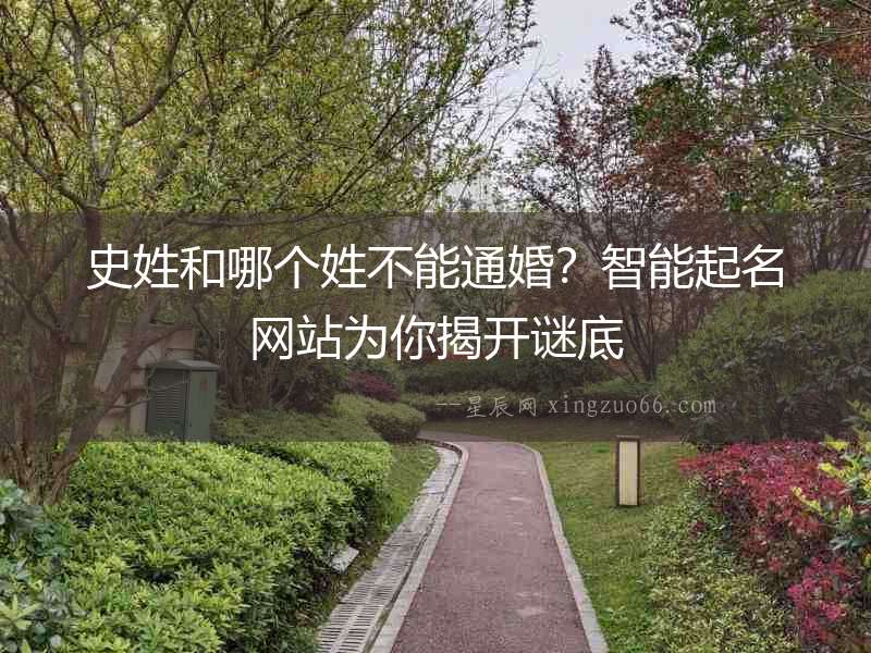 史姓和哪個(gè)姓不能通婚？智能起名網(wǎng)站為你揭開謎底
