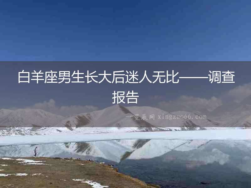 白羊座男生長大后迷人無比——調查報告