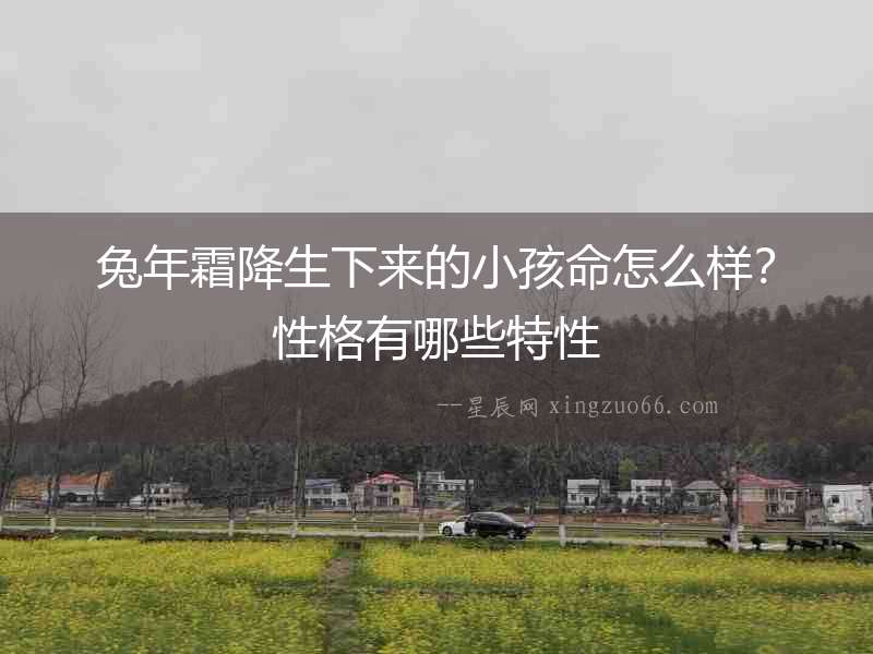 兔年霜降生下來的小孩命怎么樣？性格有哪些特性