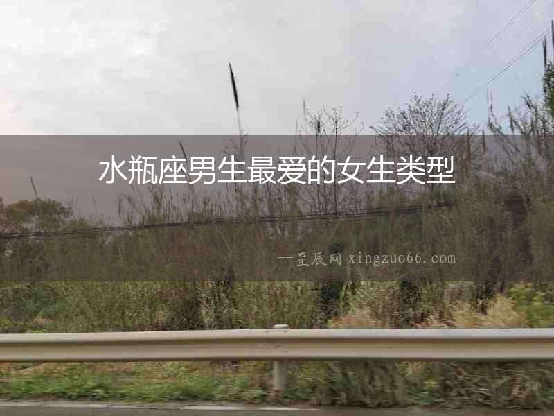 水瓶座男生最愛的女生類型