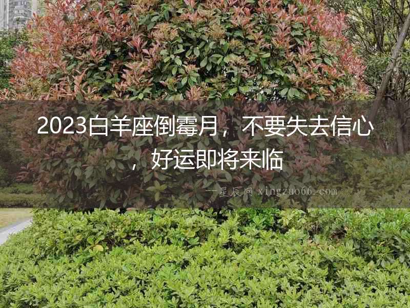 2023白羊座倒霉月，不要失去信心，好運(yùn)即將來臨