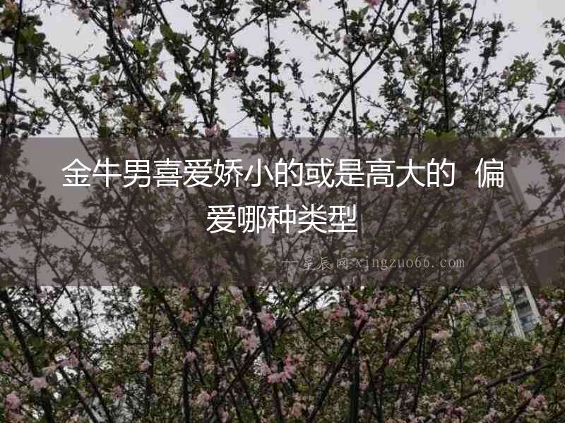 金牛男喜愛嬌小的或是高大的  偏愛哪種類型