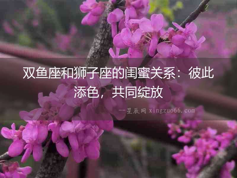 雙魚座和獅子座的閨蜜關(guān)系：彼此添色，共同綻放