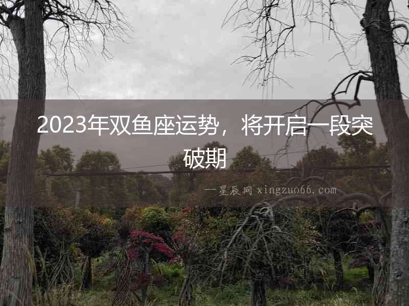 2023年雙魚座運勢，將開啟一段突破期