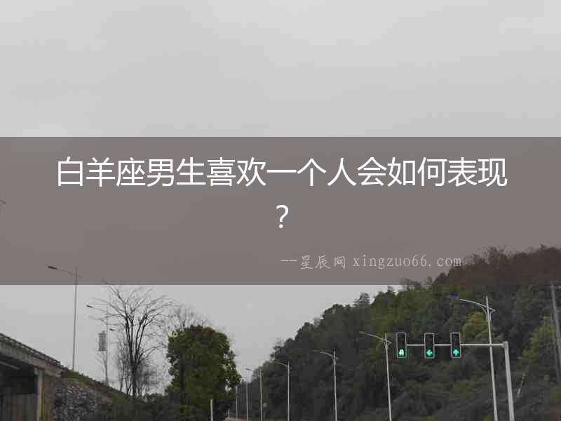 白羊座男生喜歡一個人會如何表現？