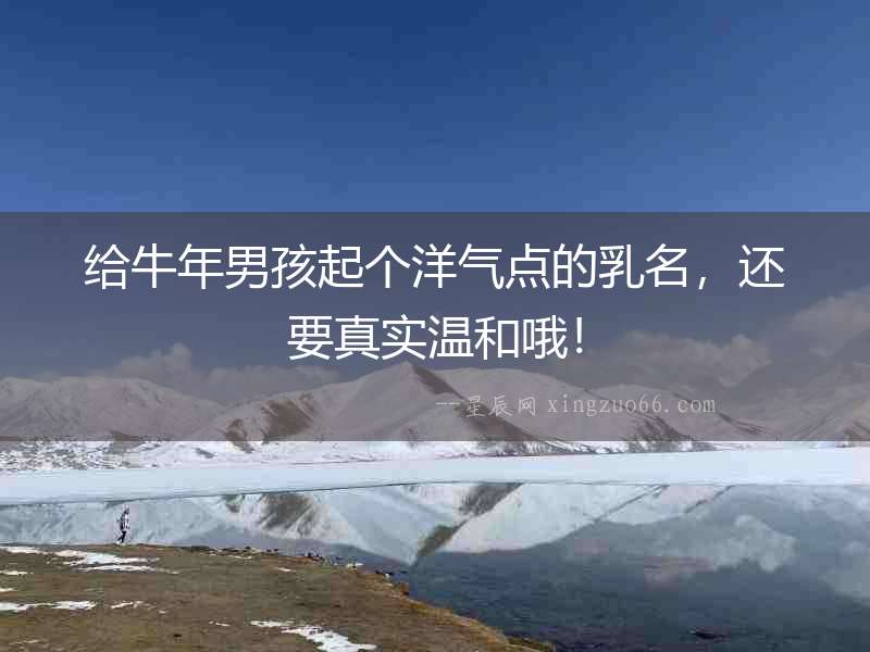 給牛年男孩起個洋氣點的乳名，還要真實溫和哦！
