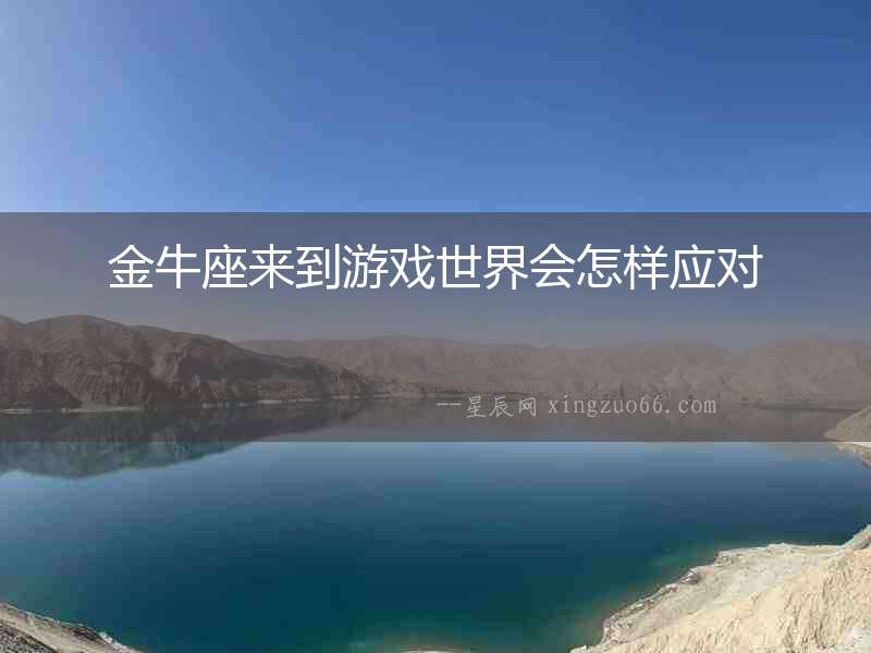 金牛座來到游戲世界會怎樣應對
