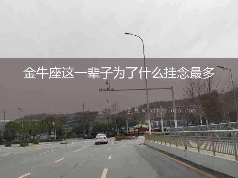 金牛座這一輩子為了什么掛念最多