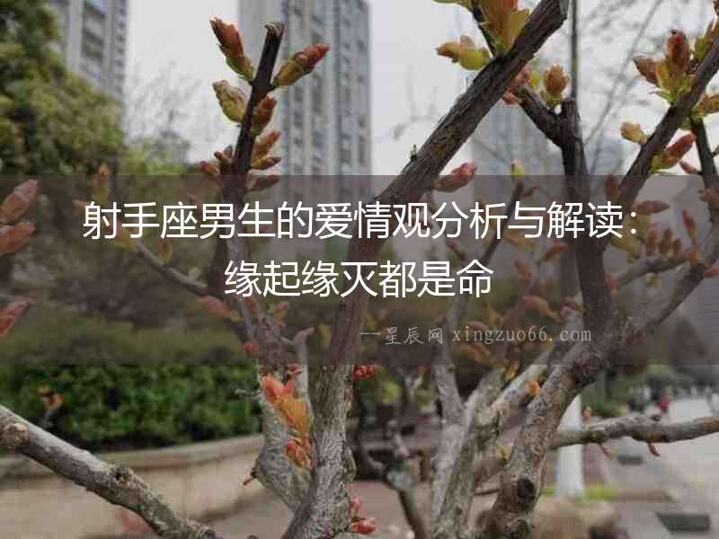 射手座男生的愛(ài)情觀分析與解讀：緣起緣滅都是命