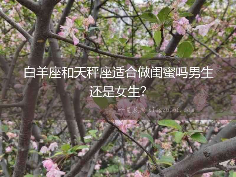 白羊座和天秤座適合做閨蜜嗎男生還是女生？