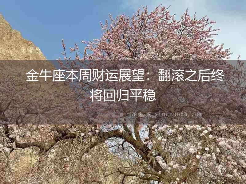  金牛座本周財運展望：翻滾之后終將回歸平穩