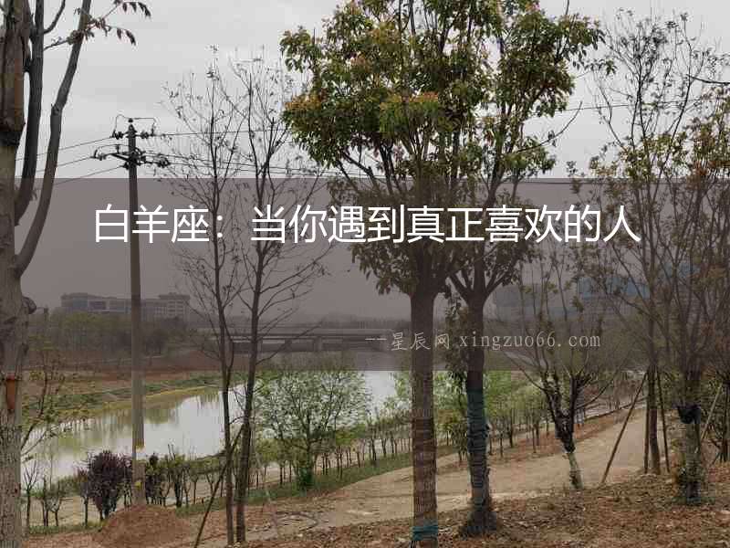 白羊座：當你遇到真正喜歡的人