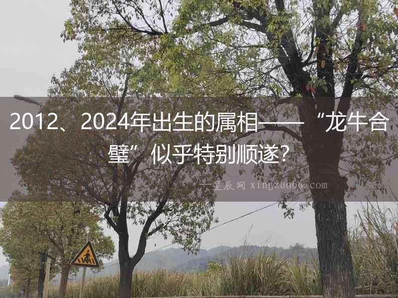2012、2024年出生的屬相——“龍牛合璧”似乎特別順遂？