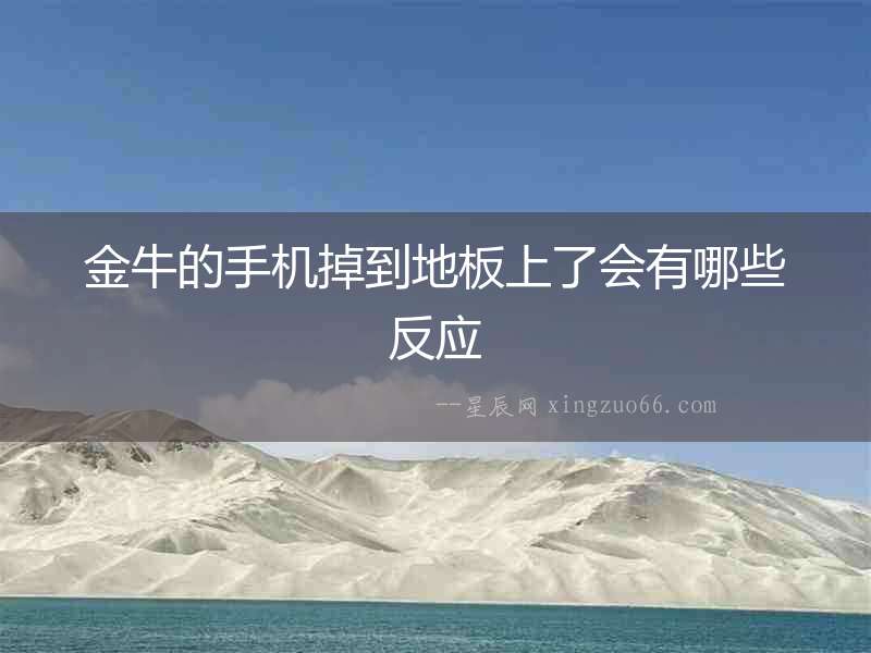金牛的手機掉到地板上了會有哪些反應