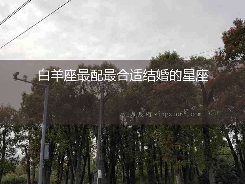 白羊座最配最合適結婚的星座