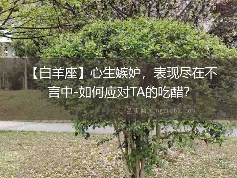 【白羊座】心生嫉妒，表現(xiàn)盡在不言中-如何應(yīng)對TA的吃醋？