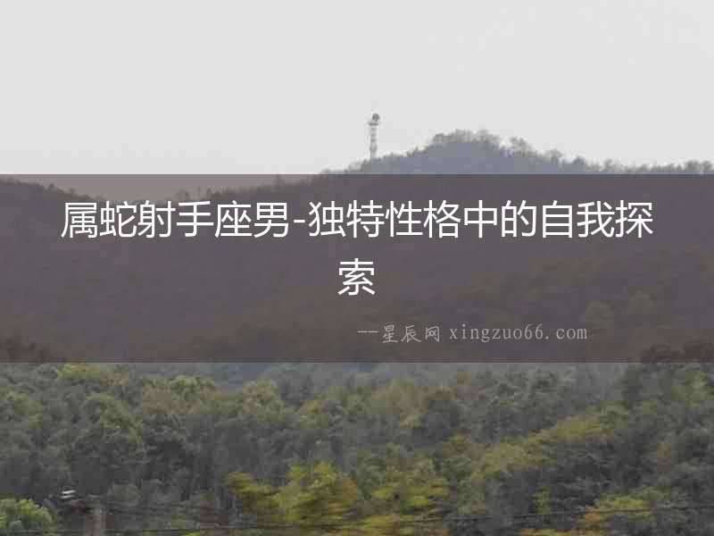 屬蛇射手座男-獨(dú)特性格中的自我探索