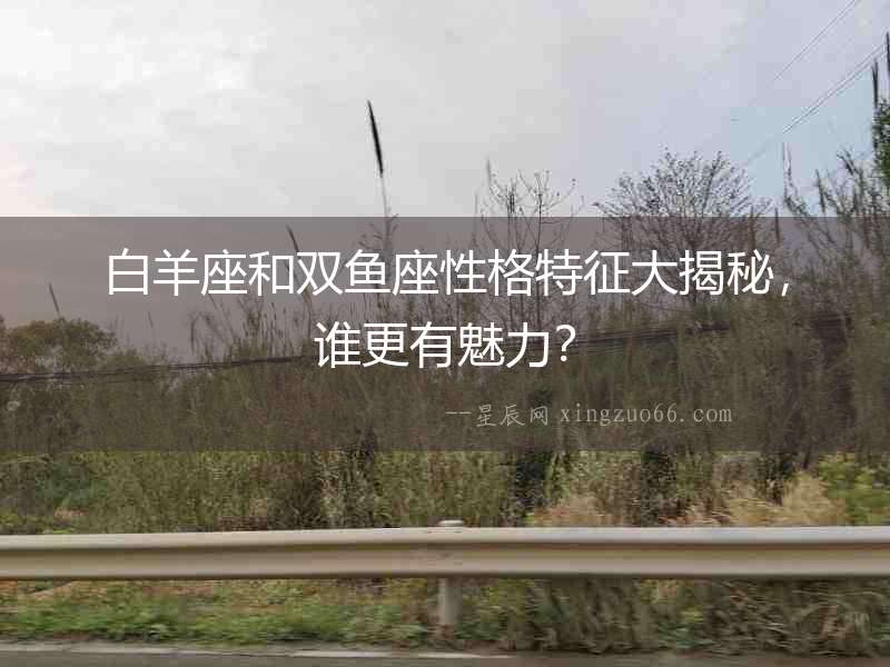 白羊座和雙魚座性格特征大揭秘，誰更有魅力？