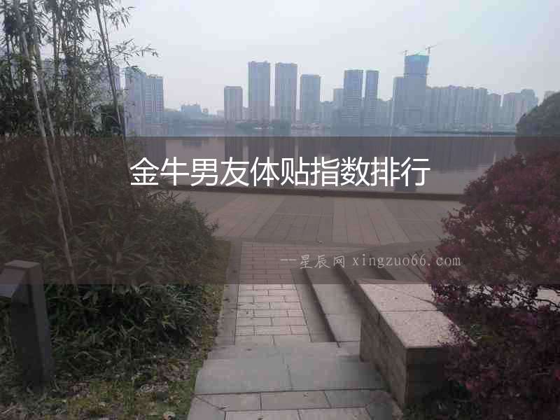 金牛男友體貼指數排行