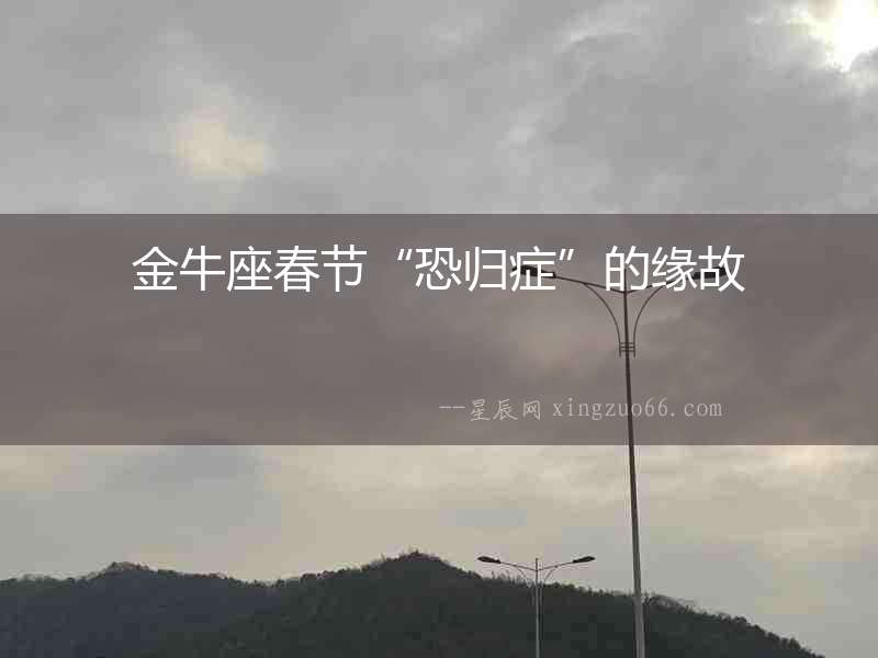 金牛座春節“恐歸癥”的緣故