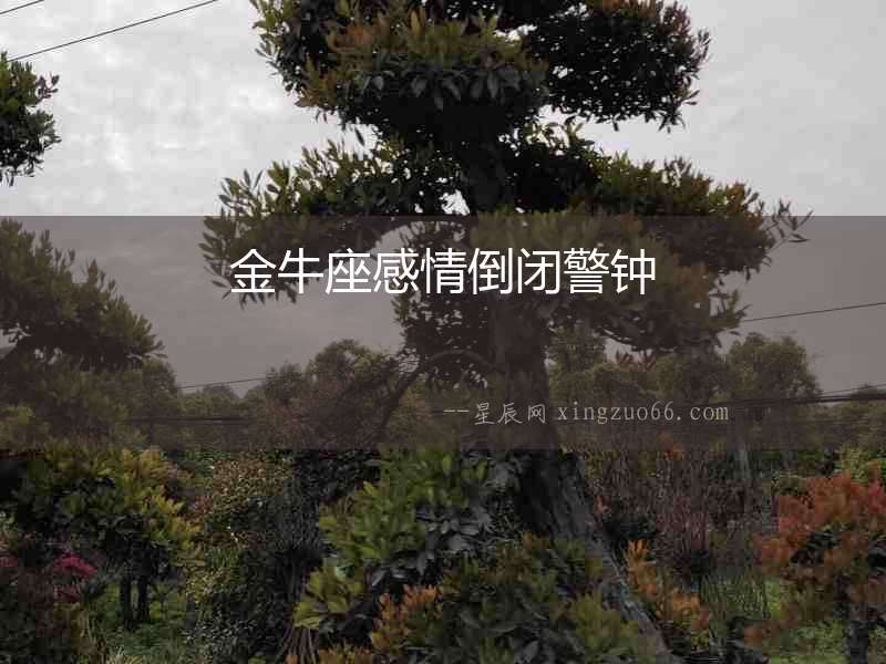 金牛座感情倒閉警鐘