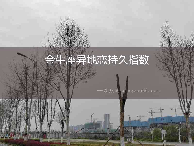 金牛座異地戀持久指數(shù)