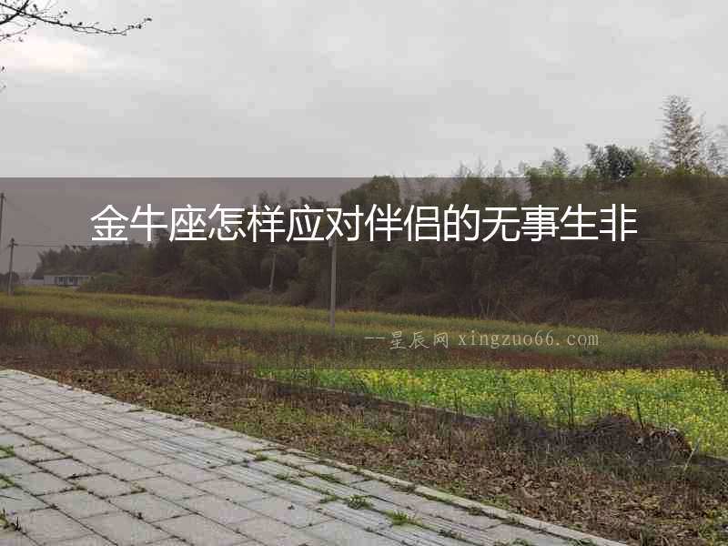 金牛座怎樣應(yīng)對伴侶的無事生非
