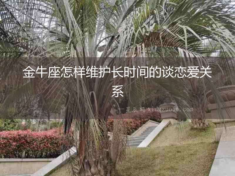 金牛座怎樣維護長時間的談戀愛關系