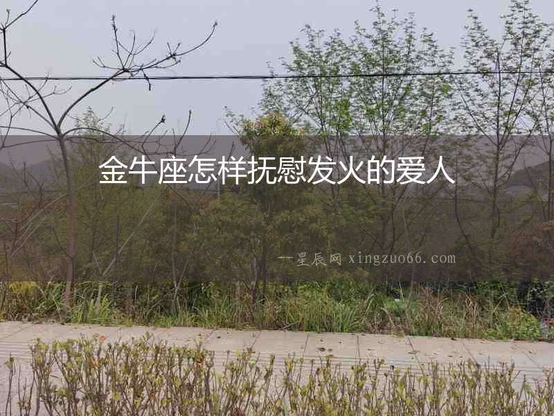 金牛座怎樣撫慰發(fā)火的愛(ài)人