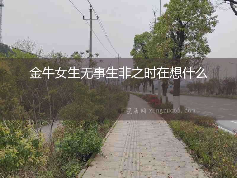 金牛女生無(wú)事生非之時(shí)在想什么