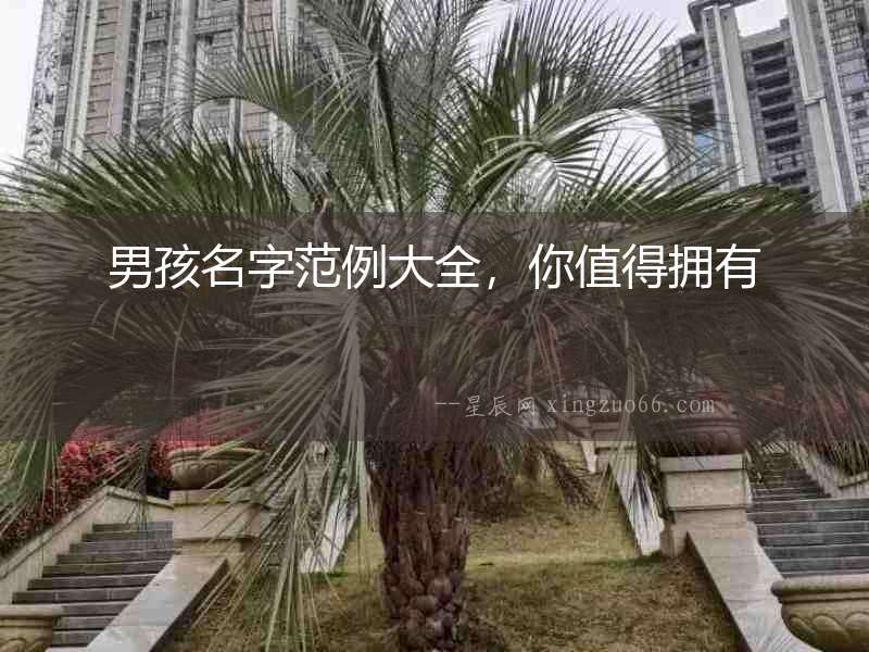 男孩名字范例大全，你值得擁有