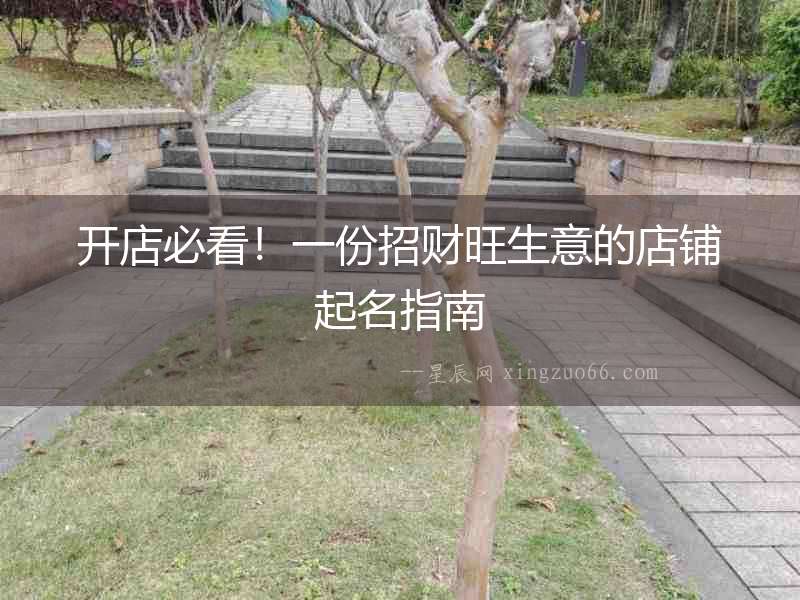 開店必看！一份招財旺生意的店鋪起名指南