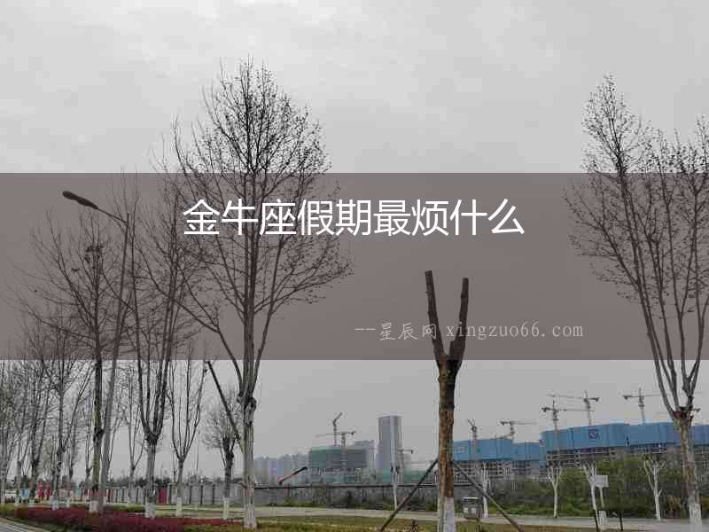 金牛座假期最煩什么