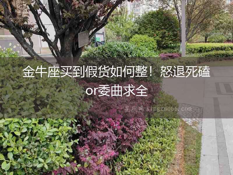 金牛座買到假貨如何整！怒退死磕or委曲求全