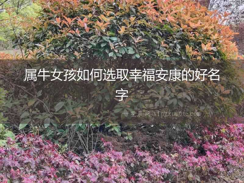 屬牛女孩如何選取幸福安康的好名字